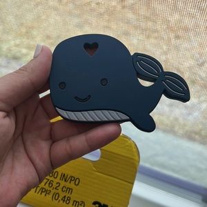 New 100% food grade silicone baby teether - whale